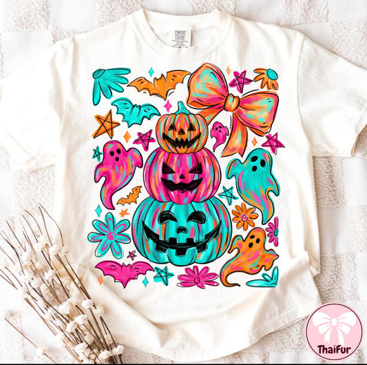 Pink Colorful pumpkins