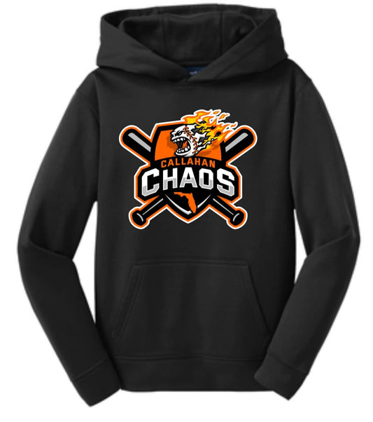 Chaos Baseball Hoodie FRONT ONLY