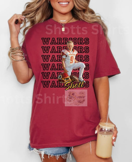 Warrior Football & cheer custom