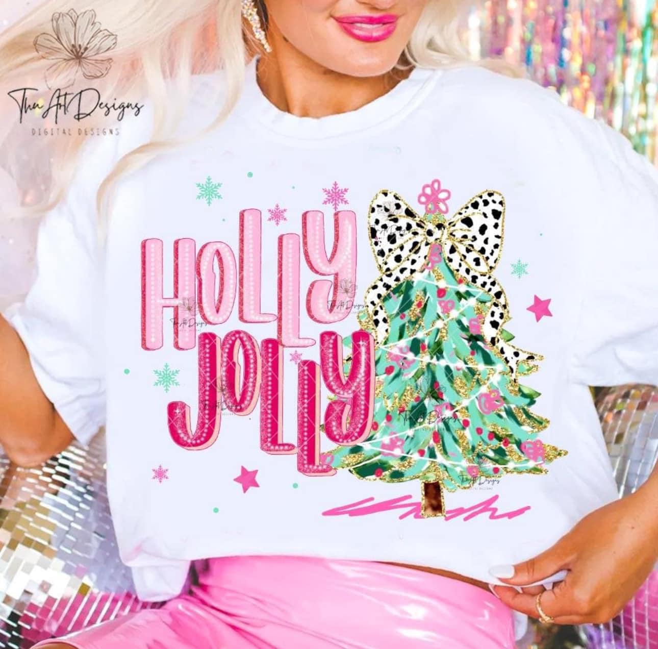 Holly Jolly Pink Christmas Coquette