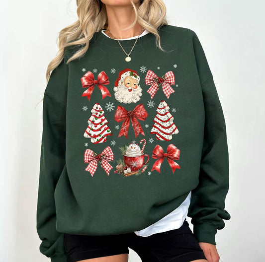 Christmas red vintage Coquette