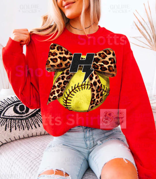 Flashes Softball cheetah coquette