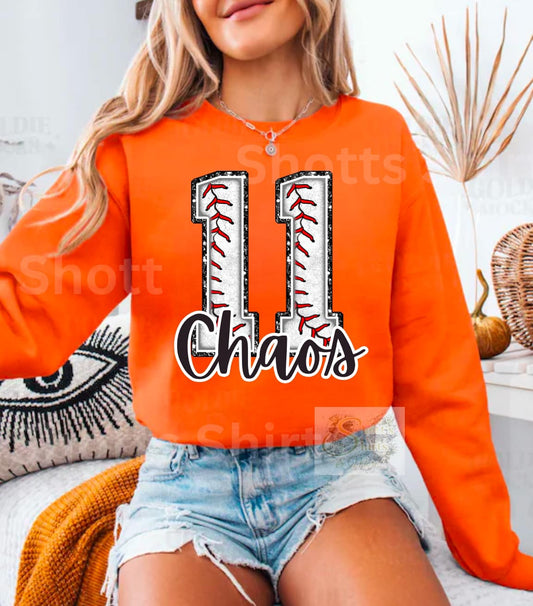 Chaos Baseball Custom Number