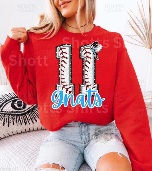 Gnats Baseball Custom Number