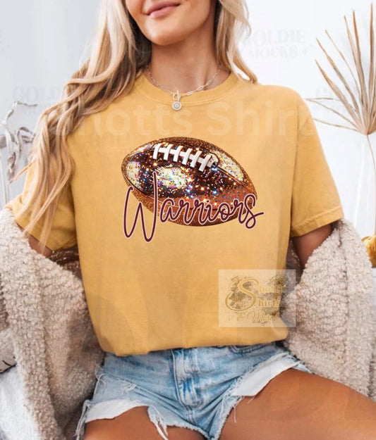 warriors glitter football