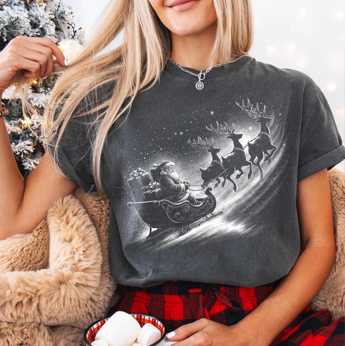 Santa and sleigh
