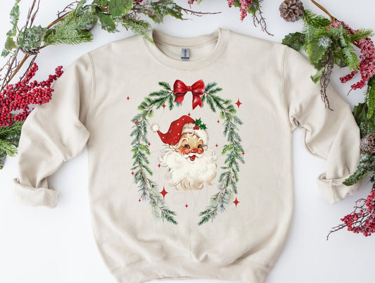 Red Santa coquette garland