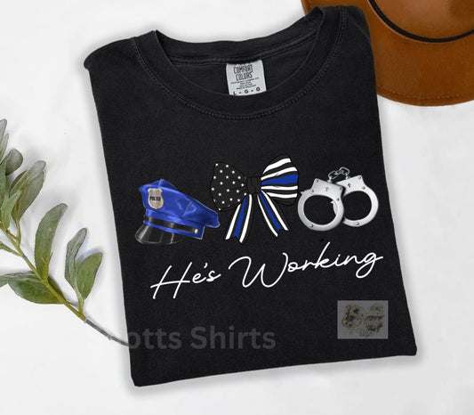 Hes working police