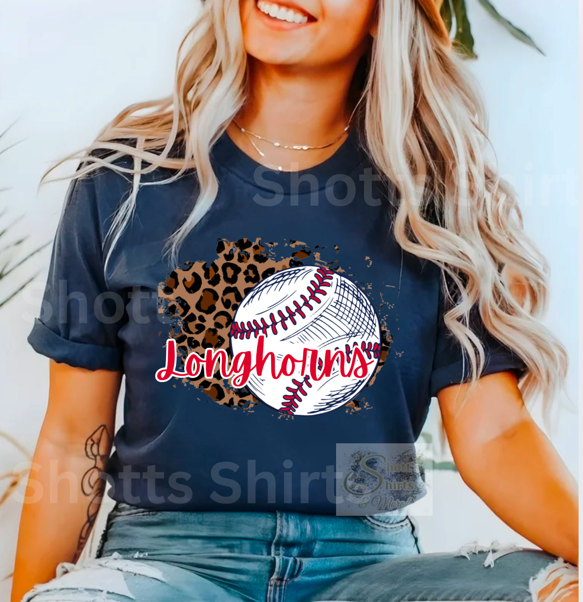 Longhorns Baseball Cheetah