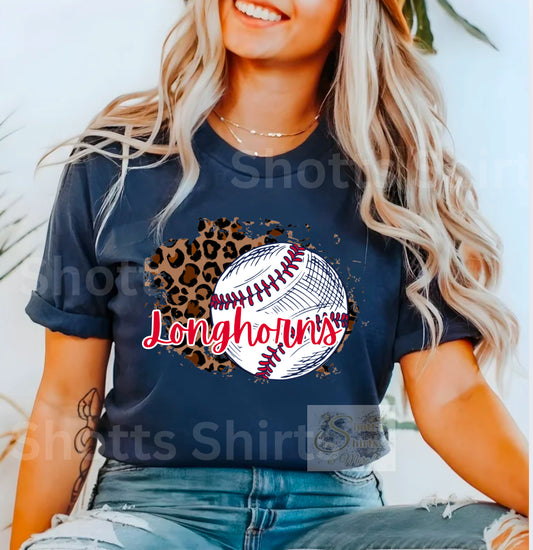 Longhorns Baseball Cheetah
