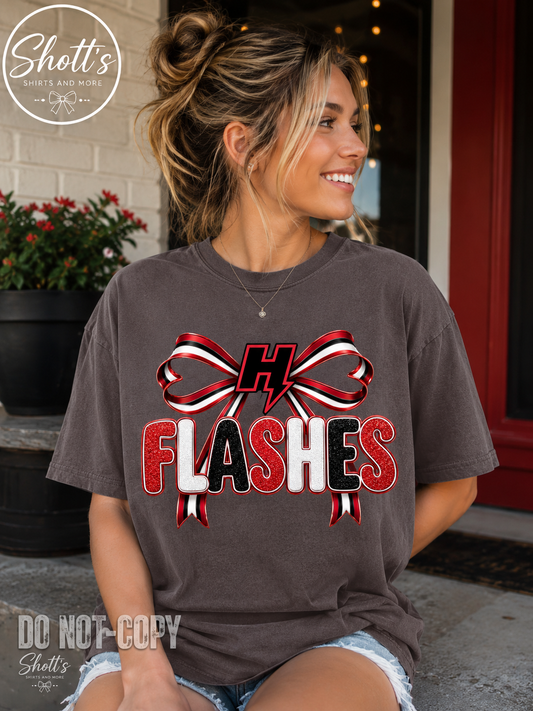Flashes Bow Tee