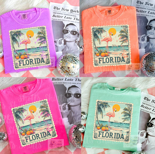 Florida stamp retro