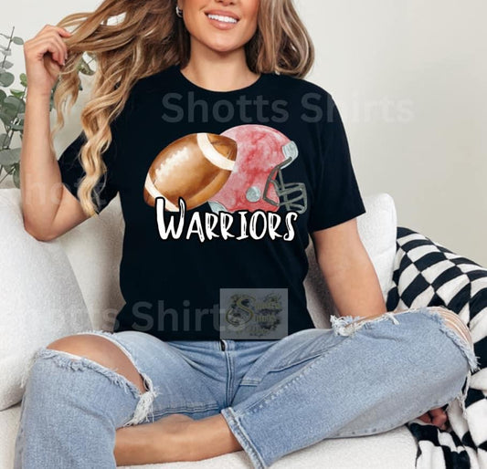 Warriors Vintage Helment/Football