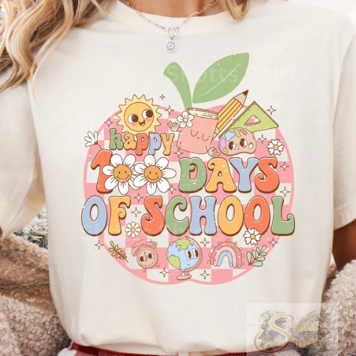 100 days of school apple