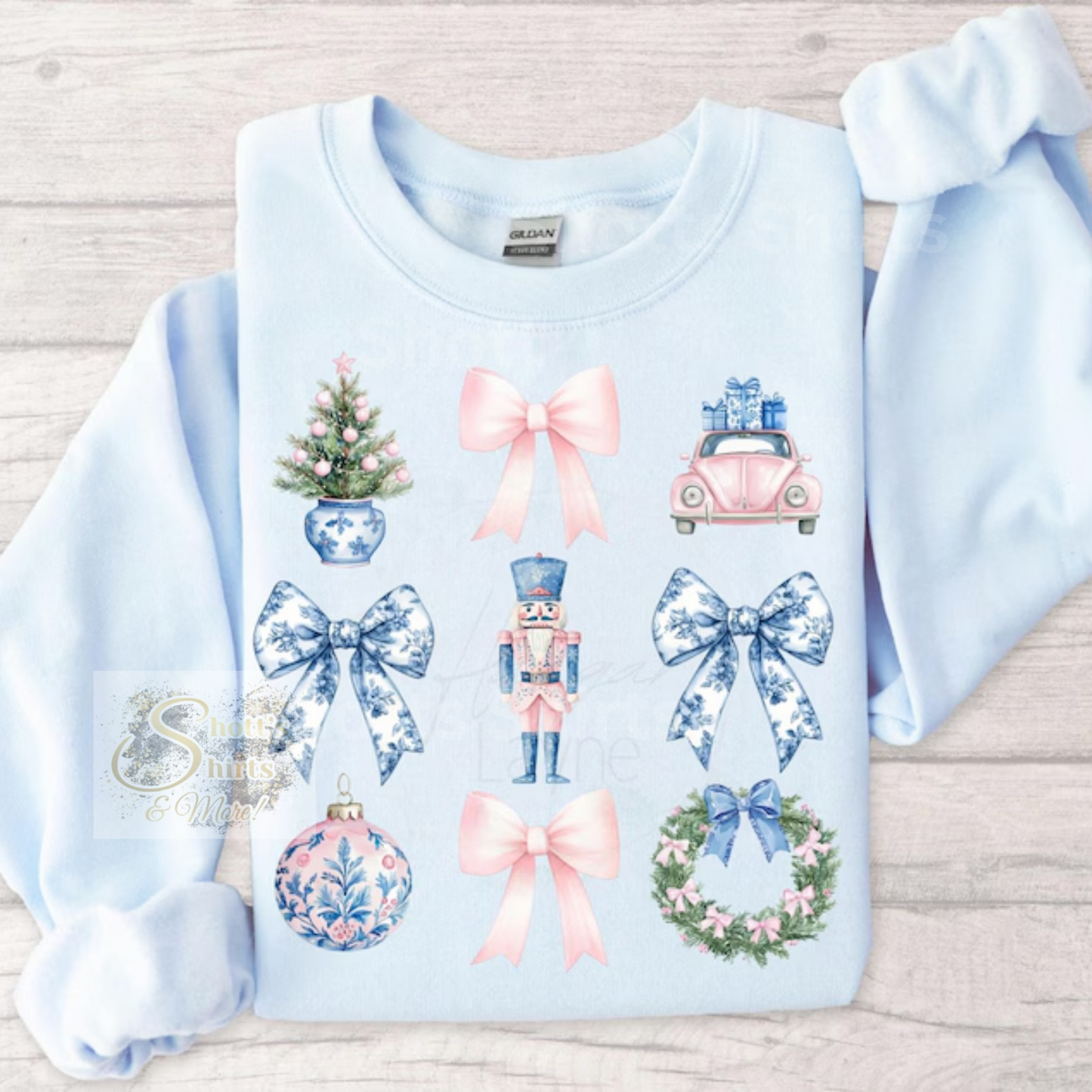 Blue Christmas Coquette Nutcracker