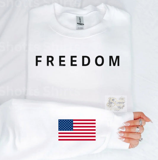 Freedom with flag